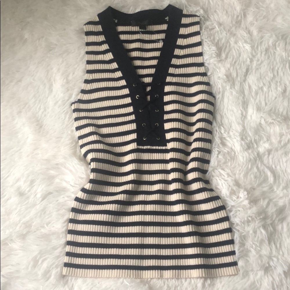 J. Crew Sleeveless Striped Top